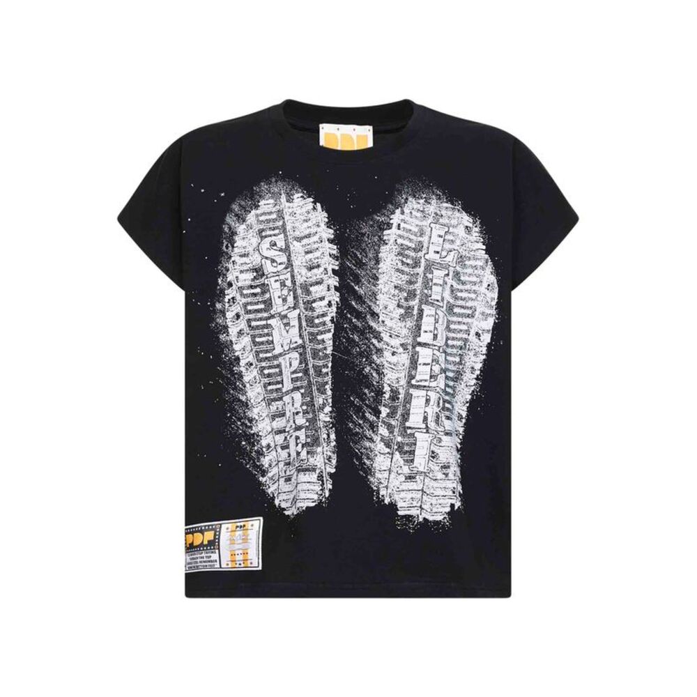 Pdf Men Black Cotton Jersey Skinny Barti Sempre Liberi T-Shirt